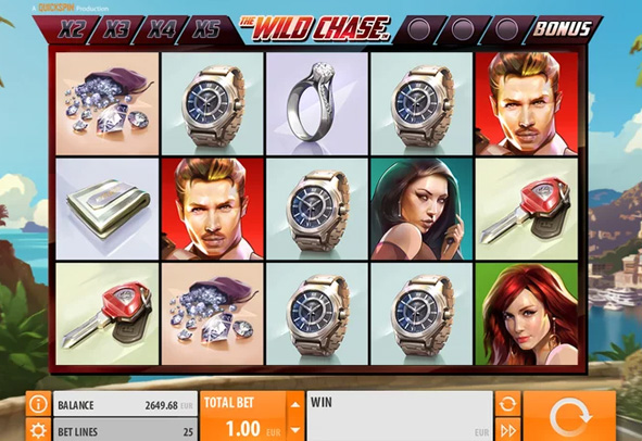Der The Wild Chase Slot als Demo.