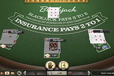 Das Kartenspiel European Blackjack von Betsoft.