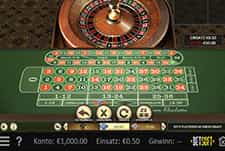 Der Tisch vom Zoom Roulette im LEGZO Casino.