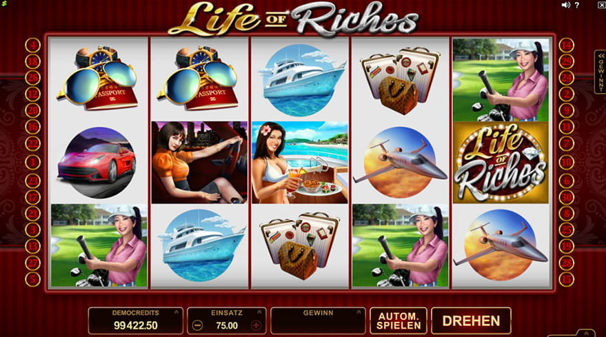 Der neue Slot Life of Riches von Microgaming