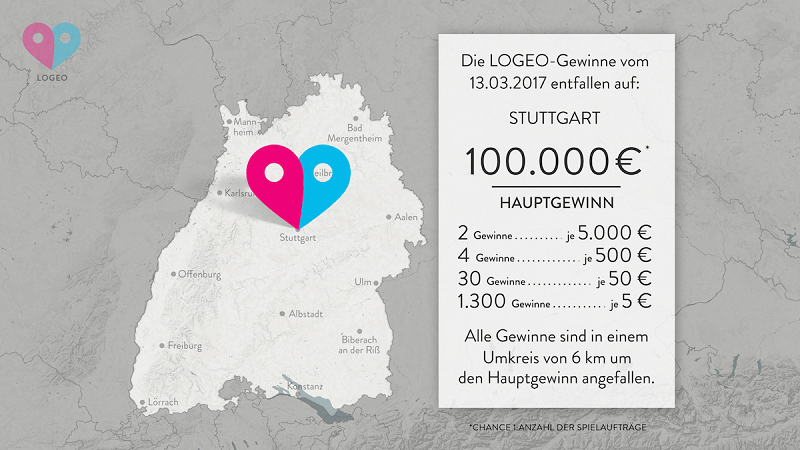 Die ersten Logeo-Gewinne gehen nach Stuttgart