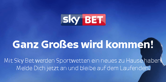 Ankündigung auf skybet.de