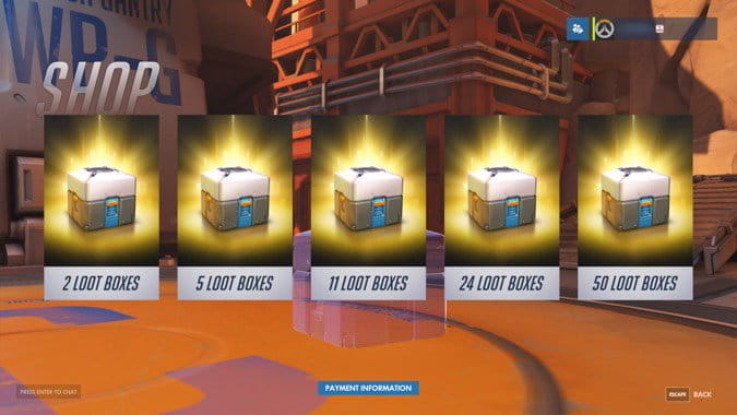 Lootbox-Pakete in Overwatch