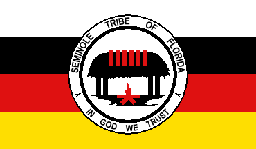 Flagge des Seminole Stamms in Florida