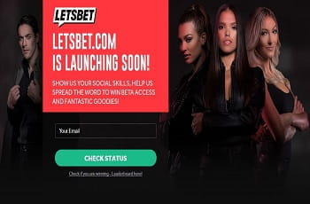 Letsbet.com Startseite mit Platzhalter