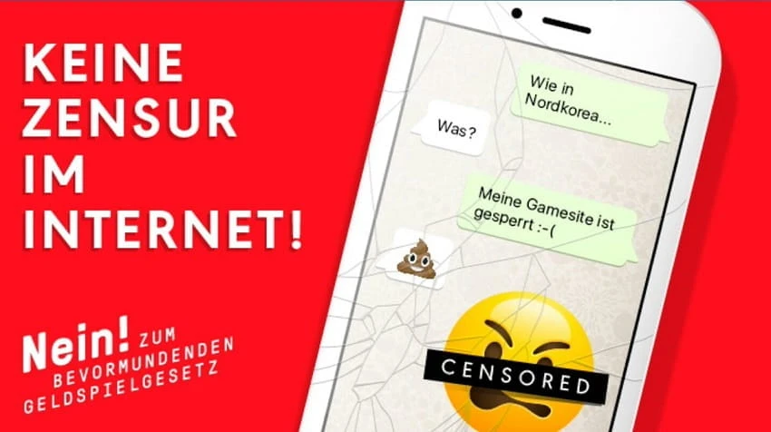 Plakat der Jungparteien gegen Zensur im Netz