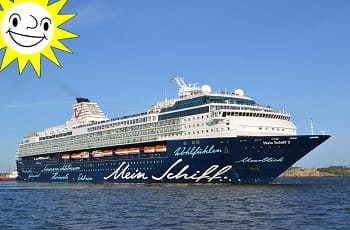 Mein Schiff 2 von TUI Cruises mit Merkur Sonne
