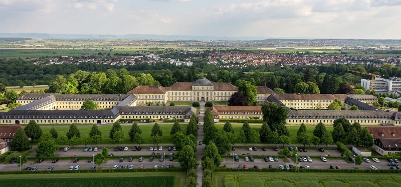 Luftaufnahme der Uni Hohenheim