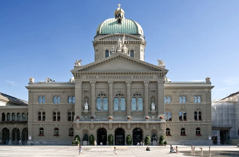 Foto des Bundeshauses Bern, Schweiz