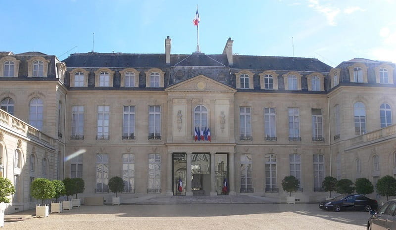 Ein Foto des Palais de l’Elysée