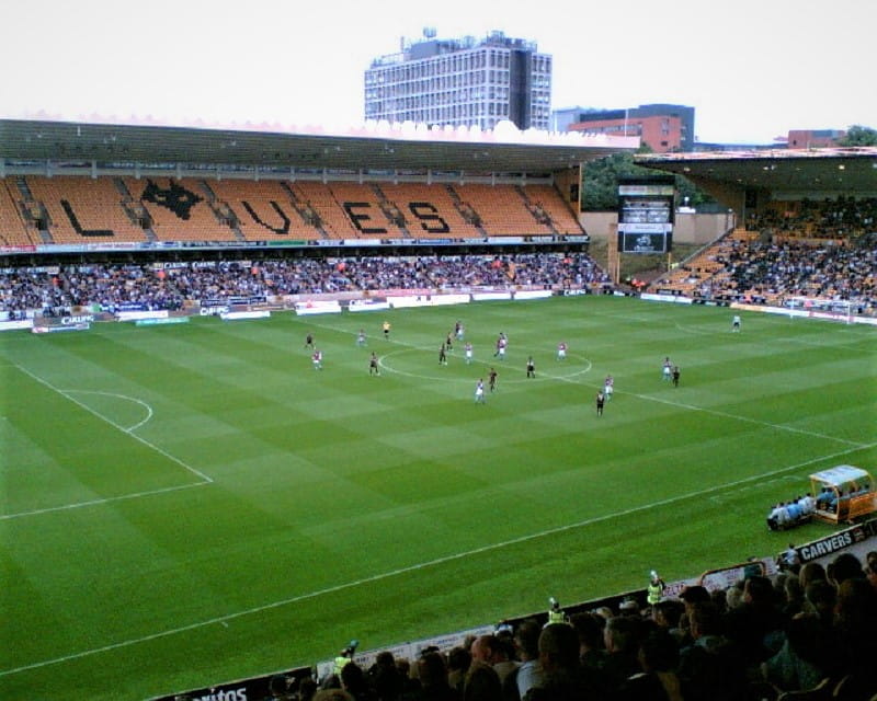 Das Wolverhampton Wanderers Stadion in England