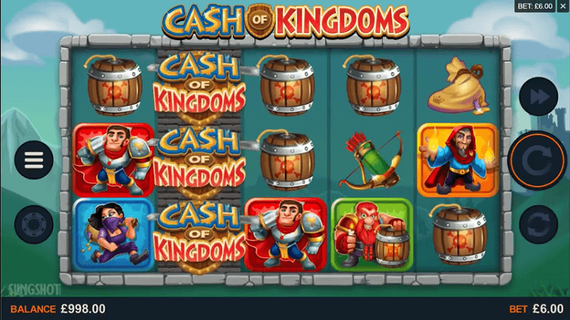 Ein Screenshot aus dem offiziellen Microgaming Trailer zu Cash of Kingdoms.