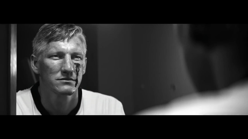 Ein Screenshot aus dem DAW-Werbefilm „Wir spielen fair“ mit Bastian Schweinsteiger.