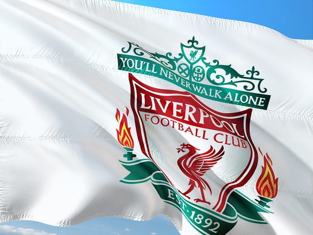 Die Flagge des FC Liverpool.