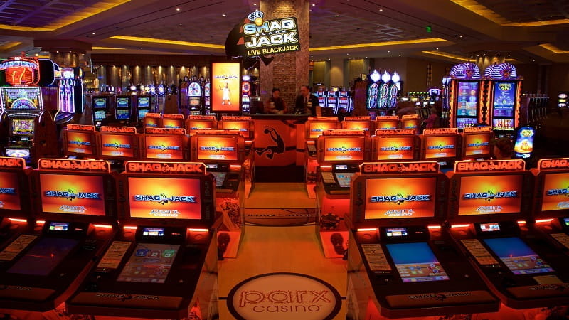 Die Blackjack-Area des Parx Casino, Pennsylvania, USA.