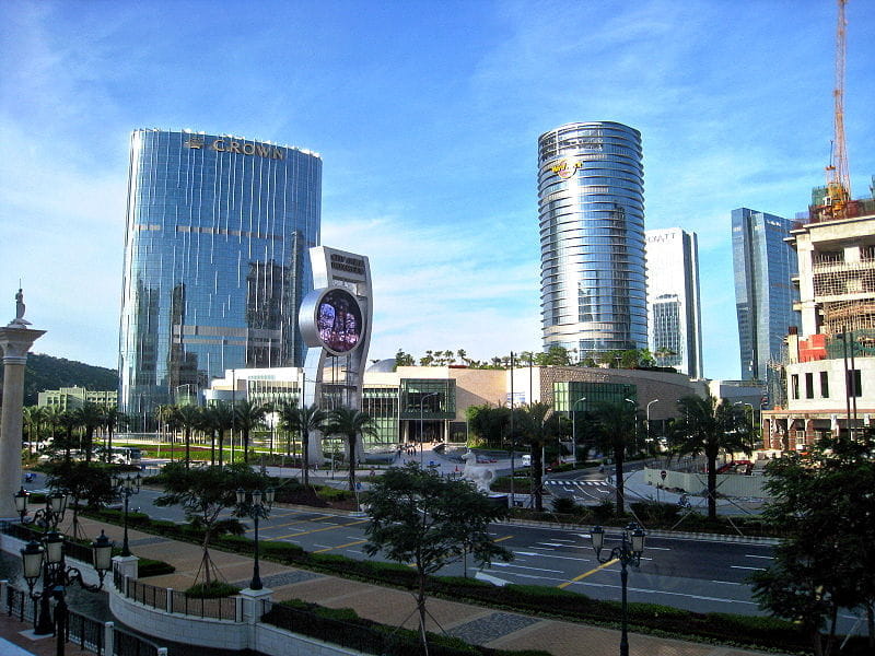 Das City of Dreams Crown Resort in Macau, China.