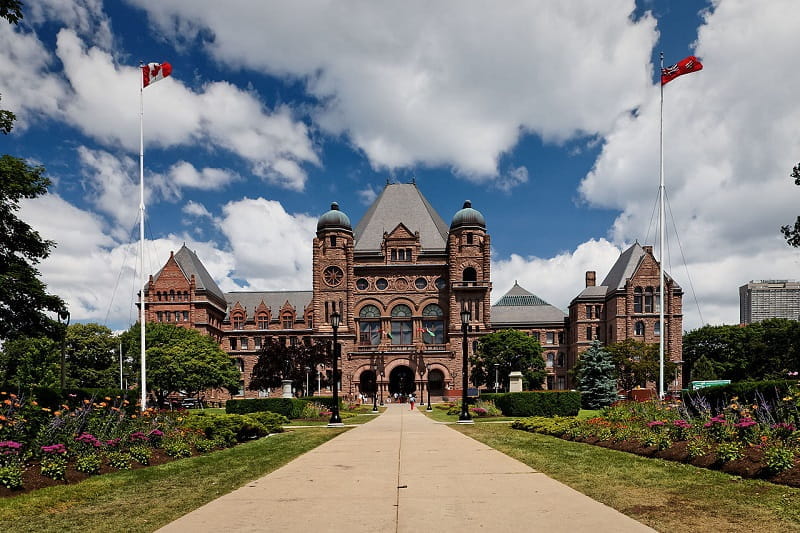 Das Parlamentsgebäude in Ontario, Kanada.