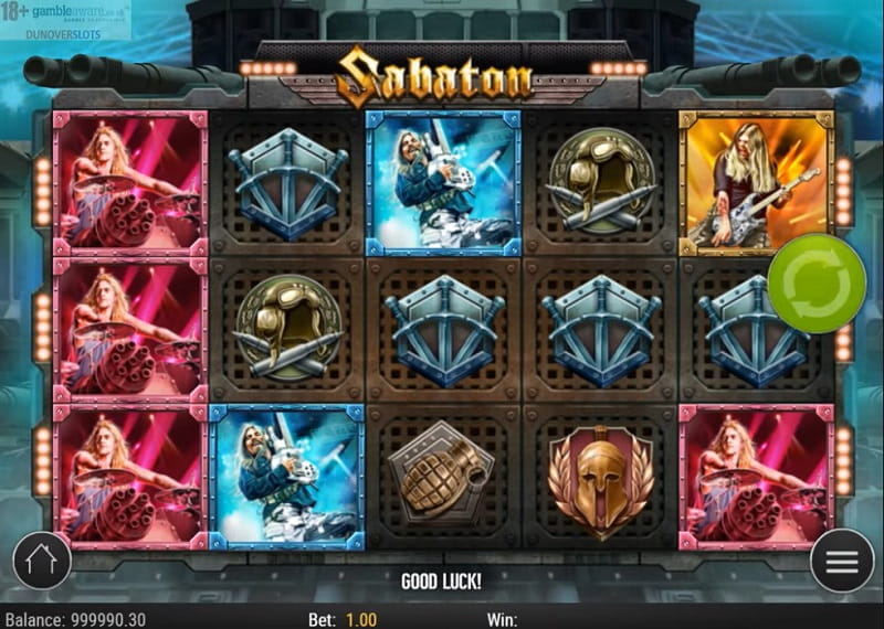 Der neue Play’n GO-Slot Sabaton. 