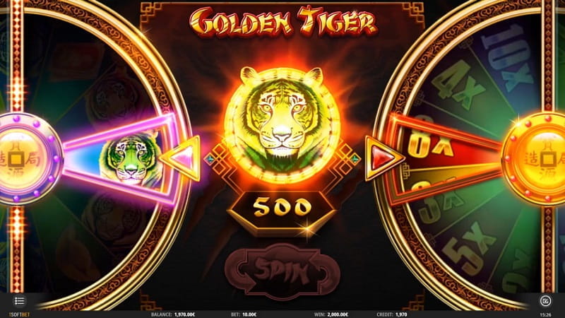 Der neue iSoftBet-Slot Golden Tiger. 