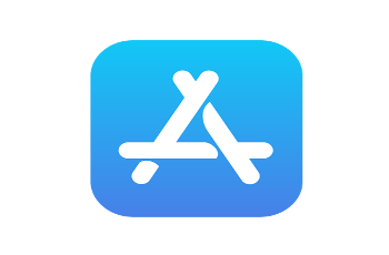 Das Logo des Apple App Stores.