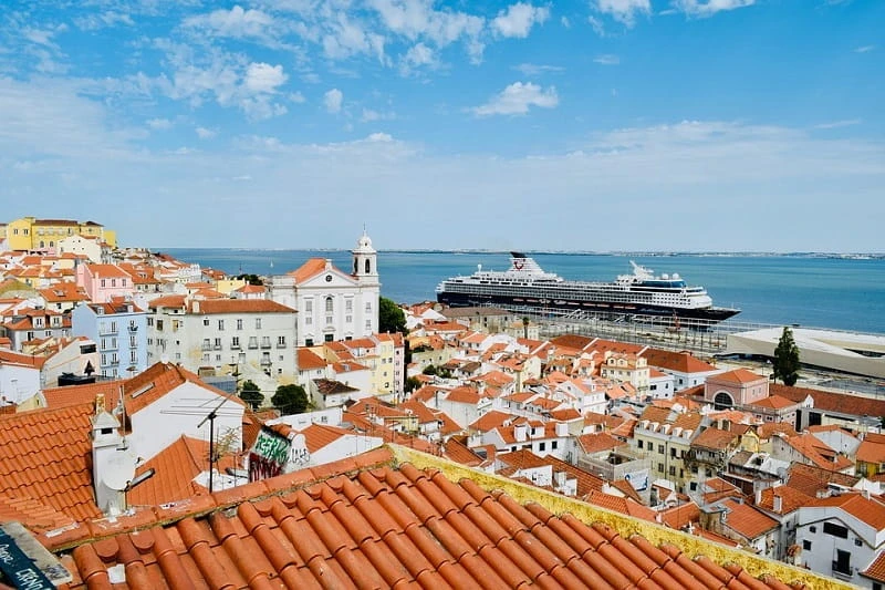 Ein Blick auf die portugiesische Hauptstadt Lissabon.