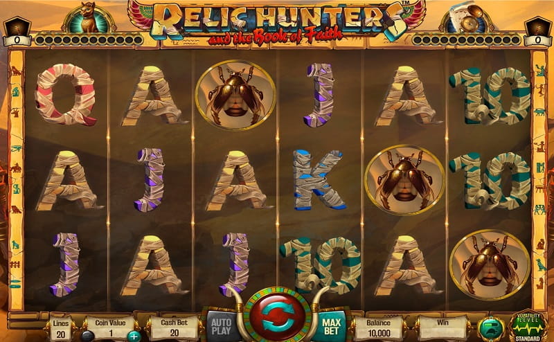 Der neue Wazdan-Slot Relic Hunters and the Book of Faith.
