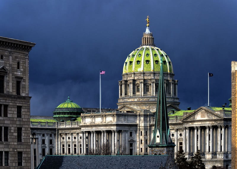 Das State Capitol in Harrisburg, Pennsylvania.