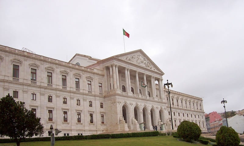 Ein Blick auf das portugiesische Parlament.