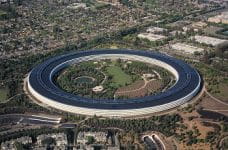 Ein Blick auf den Apple-Park im Silicon Valley, USA.