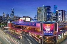 Ein Blick auf das Crown Casino Melbourne.