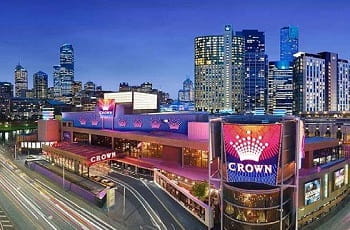 Ein Blick auf das Crown Casino Melbourne.