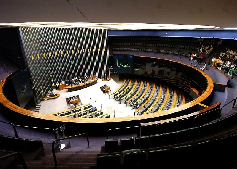 Ein Einblick in die brasilianische Abgeordnetenkammer.