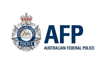 Das Logo der australischen Bundespolizei AFP.