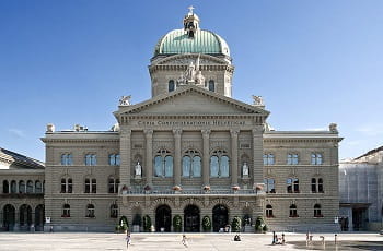 Das schweizerische Bundehaus in Bern.