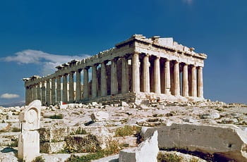 Der weltberühmte Parthenon in Athen.