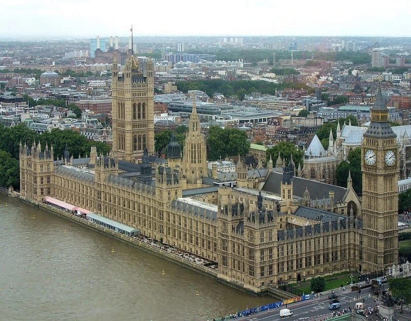 Der Palace of Westminster in London.
