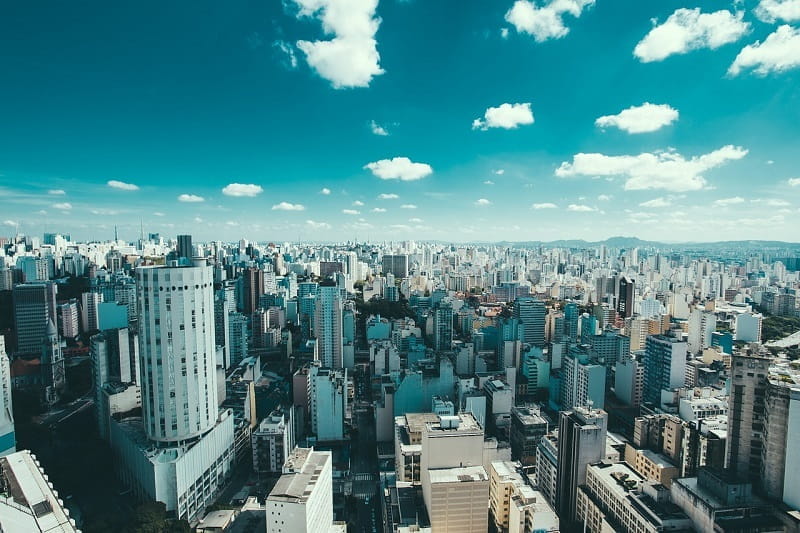 Die Skyline von São Paulo, Brasilien.
