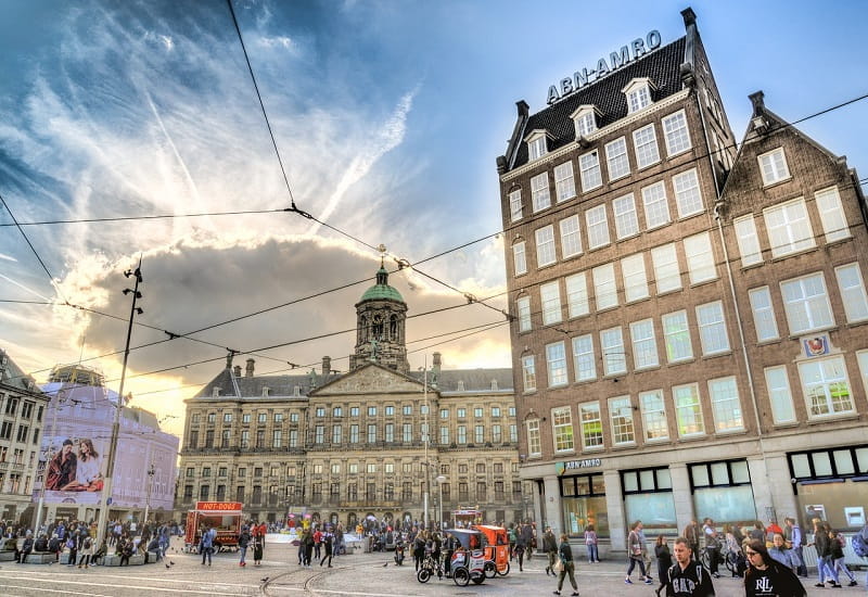 Die Innenstadt von Amsterdam.