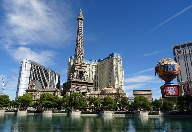 Das Paris Hotel & Casino am Las Vegas Strip.