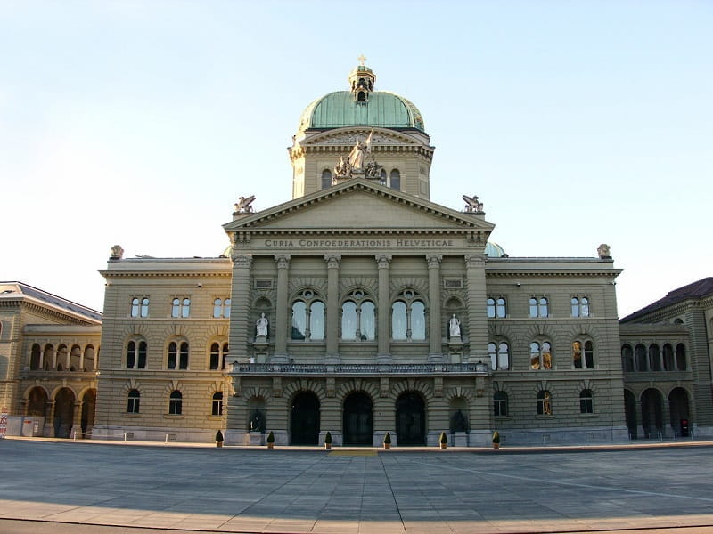Das Schweizer Bundeshaus in Bern.