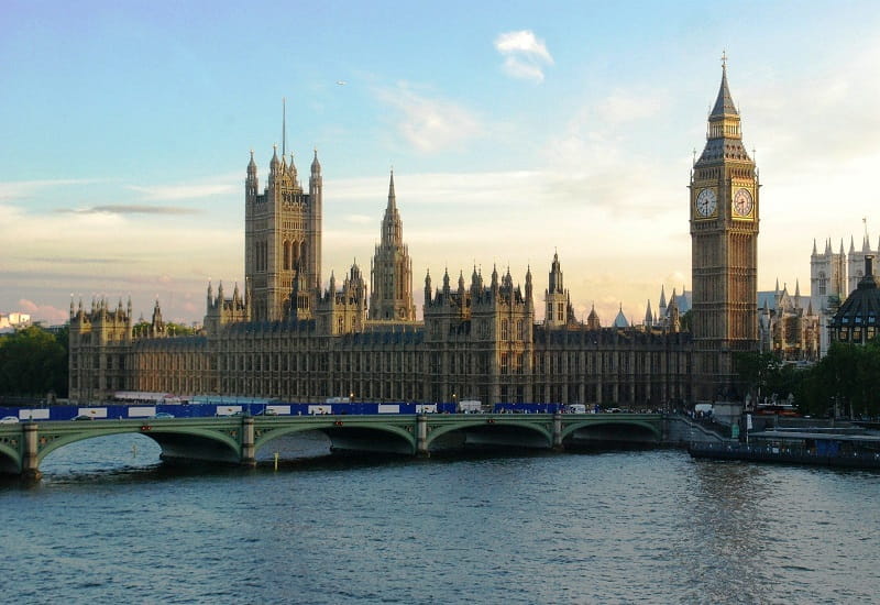 Das britische Parlamentsgebäude in London.