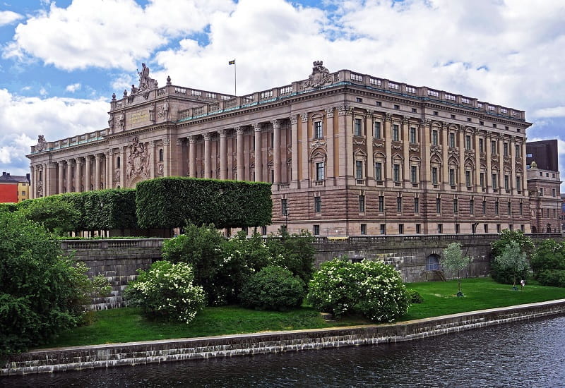 Das Parlamentsgebäude der schwedischen Hauptstadt Stockholm.
