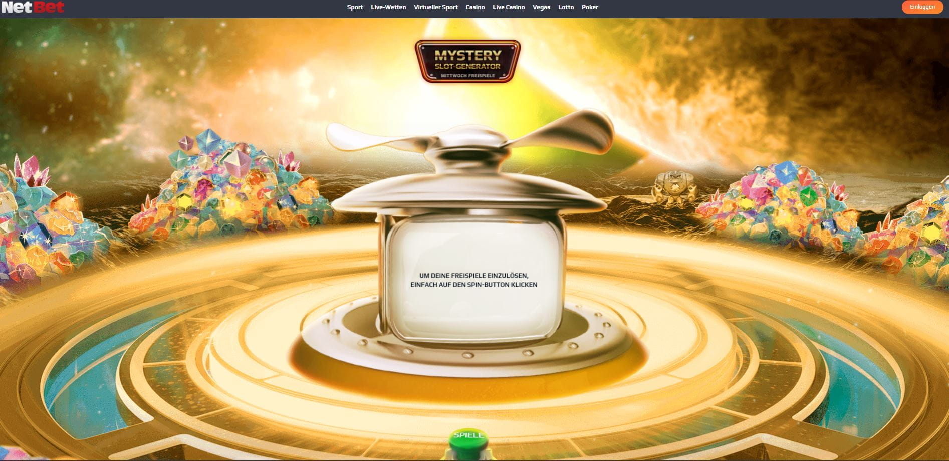NetBet Aktion Mystery Freispiel Generator