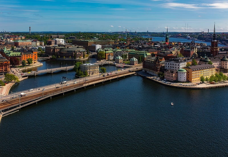 Das Stadtzentrum der schwedischen Hauptstadt Stockholm.