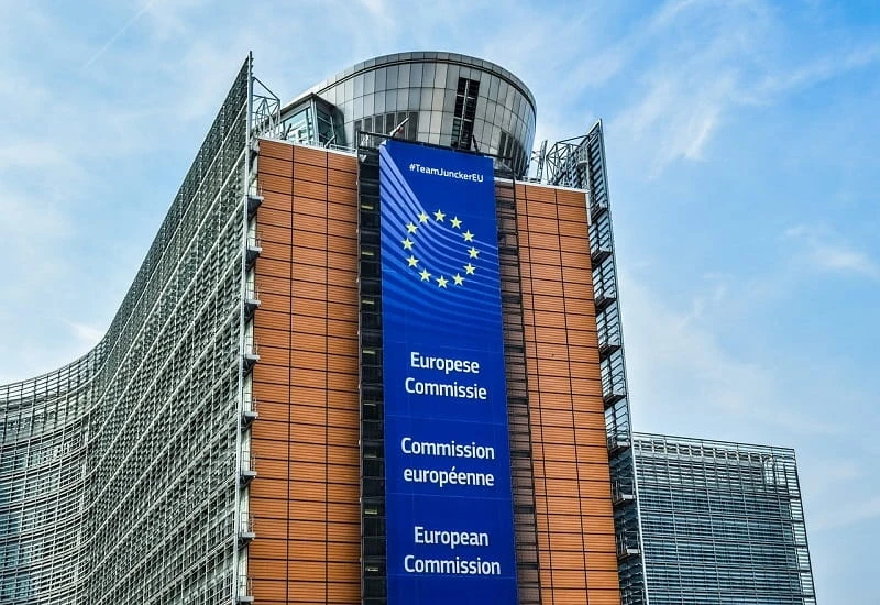 Das Gebäude der EU-Kommission in Brüssel.