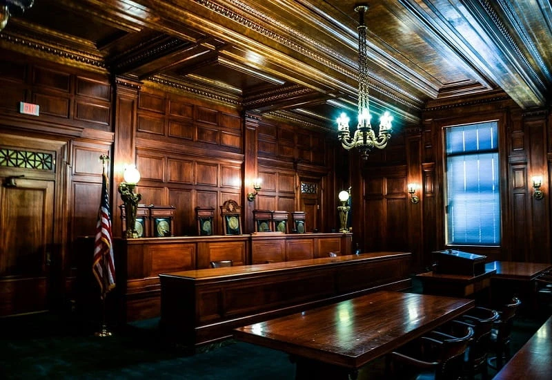 Ein Gerichtssaal am State Capitol Kentucky, USA.
