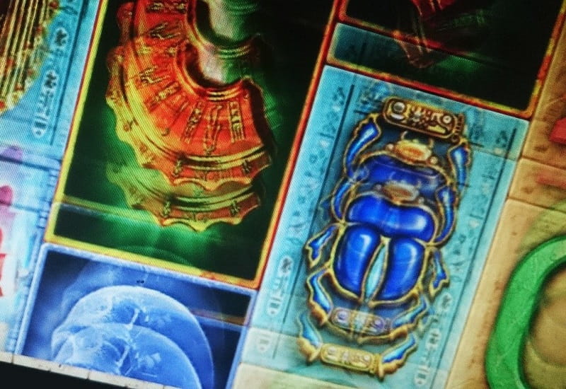 Die Symbole eines Spielautomaten.