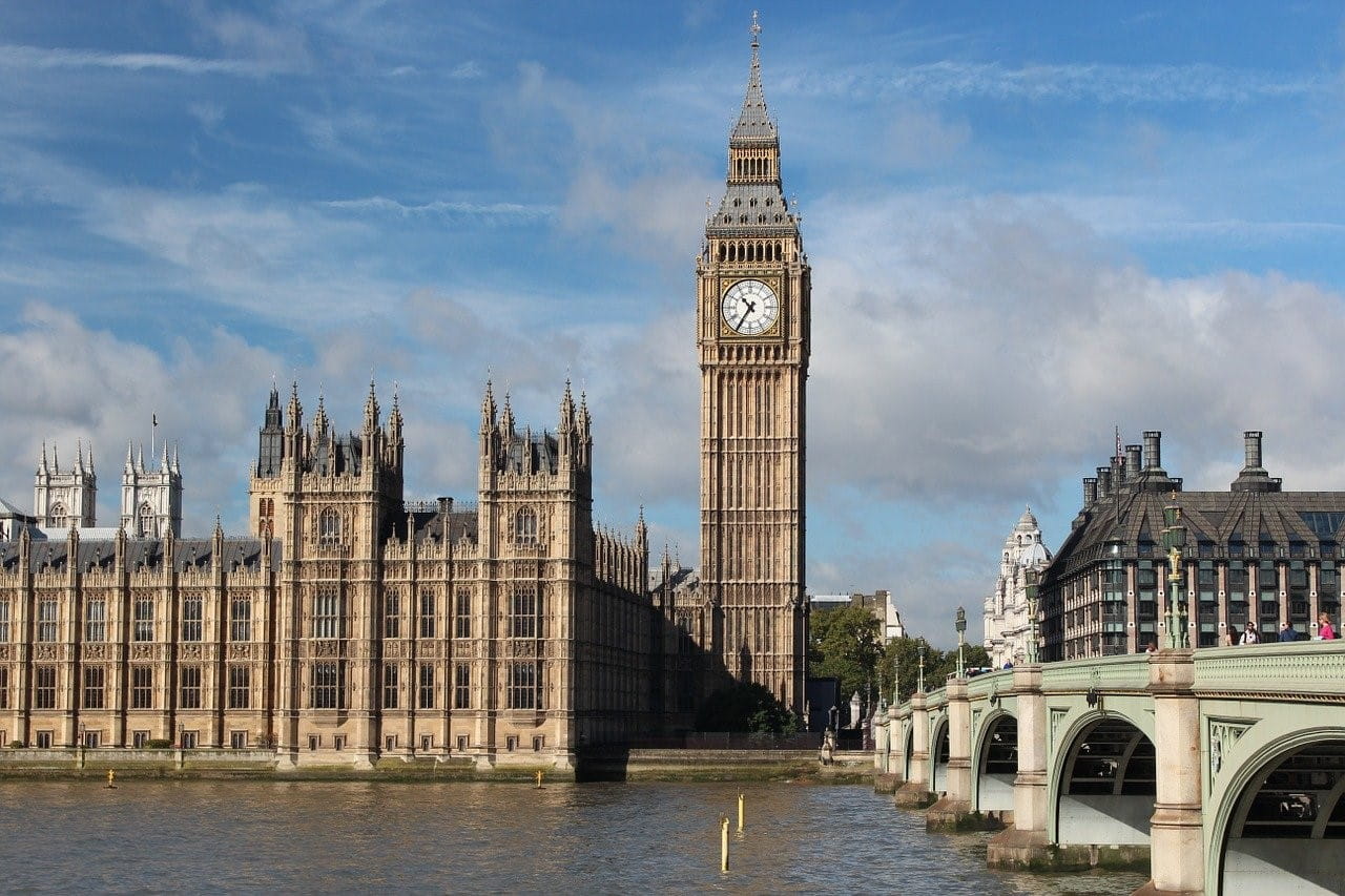 Das Parlament in London.