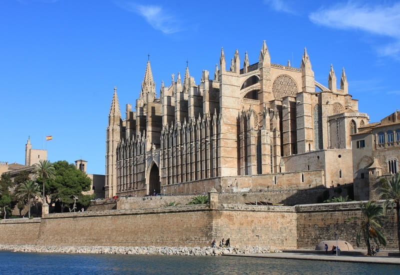 Die Kathedrale von Palma de Mallorca.