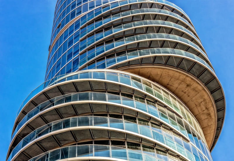 Ein Hochhaus in der Bochumer Innenstadt.